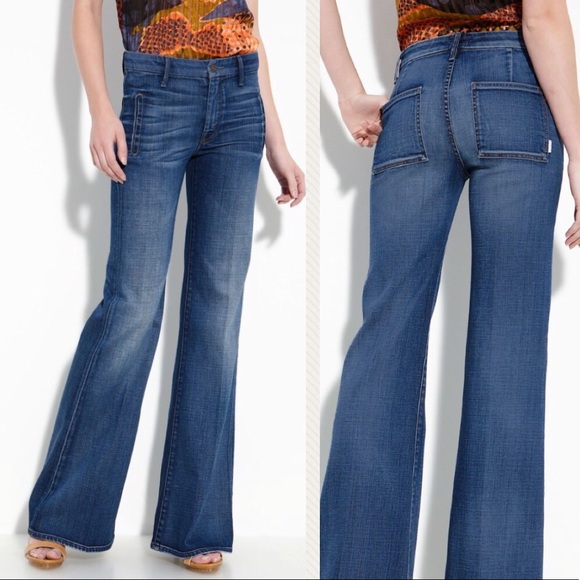 mother bell bottom jeans
